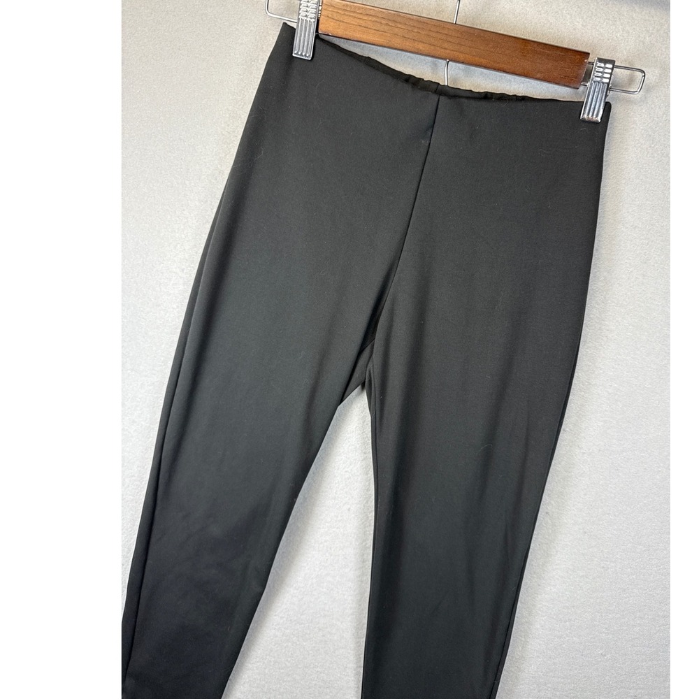 Uniqlo x Theory Black Zip Ankle Pants Womens Size XS Minimalist‎ Pull On Career